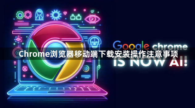 Chrome浏览器移动端下载安装操作注意事项1