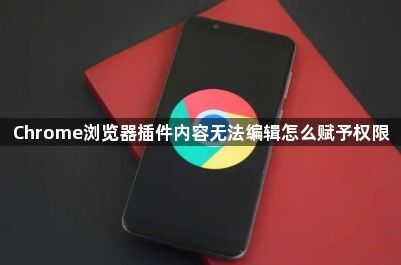 Chrome浏览器插件内容无法编辑怎么赋予权限1