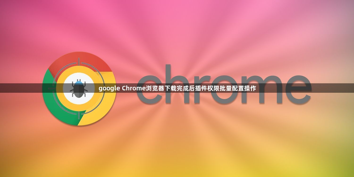 google Chrome浏览器下载完成后插件权限批量配置操作1