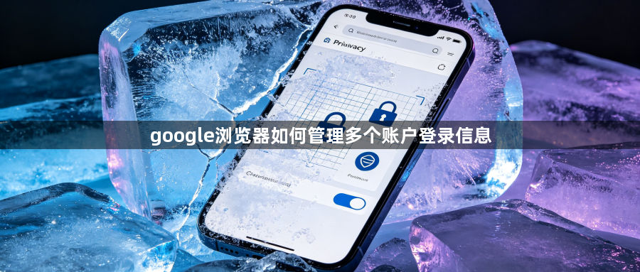 google浏览器如何管理多个账户登录信息1