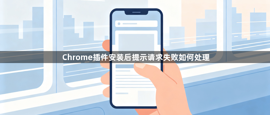 Chrome插件安装后提示请求失败如何处理1
