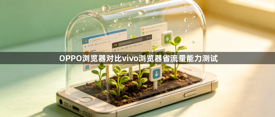 OPPO浏览器对比vivo浏览器省流量能力测试1