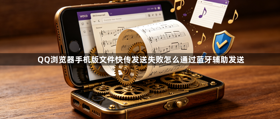QQ浏览器手机版文件快传发送失败怎么通过蓝牙辅助发送1