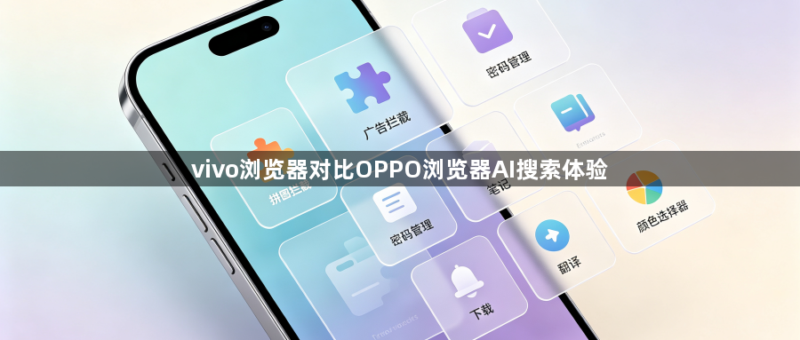vivo浏览器对比OPPO浏览器AI搜索体验1