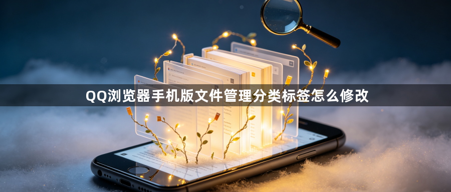QQ浏览器手机版文件管理分类标签怎么修改1