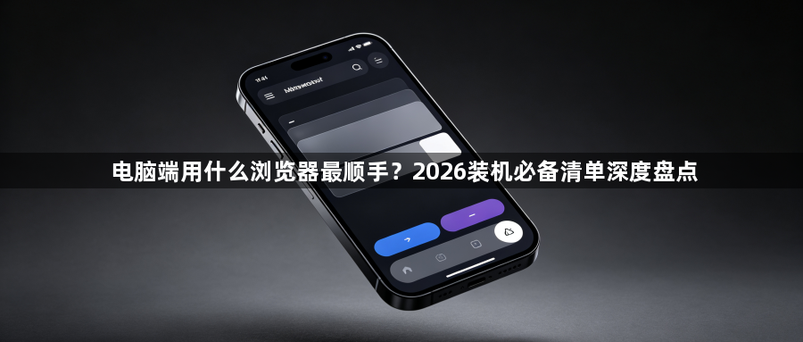 电脑端用什么浏览器最顺手?2026装机必备清单深度盘点1