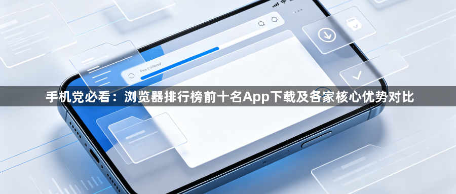 手机党必看：浏览器排行榜前十名App下载及各家核心优势对比1