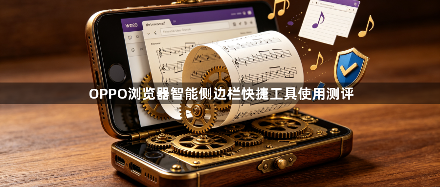 OPPO浏览器智能侧边栏快捷工具使用测评1