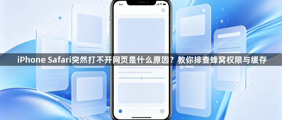 iPhone Safari突然打不开网页是什么原因?教你排查蜂窝权限与缓存1