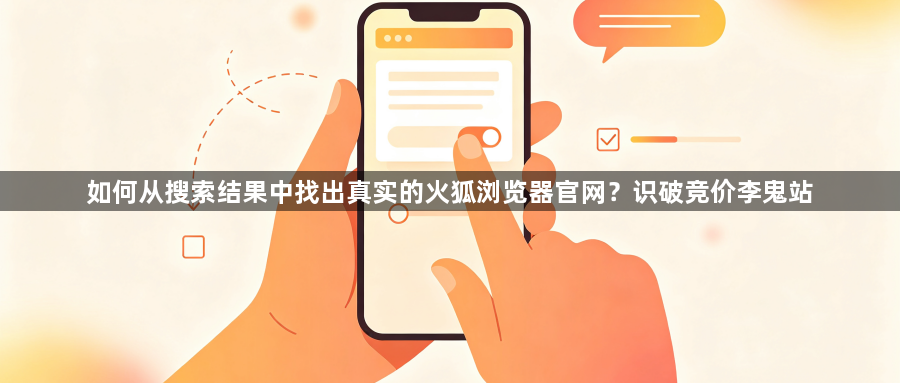 如何从搜索结果中找出真实的火狐浏览器官网？识破竞价李鬼站1