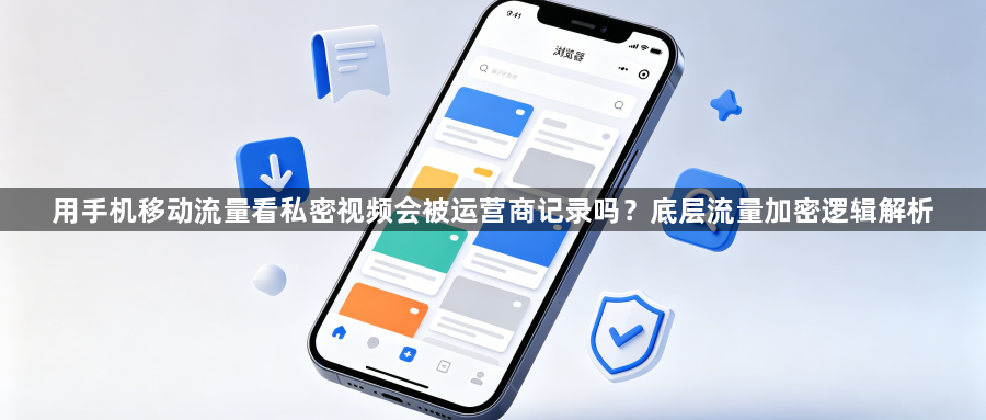 用手机移动流量看私密视频会被运营商记录吗?底层流量加密逻辑解析1