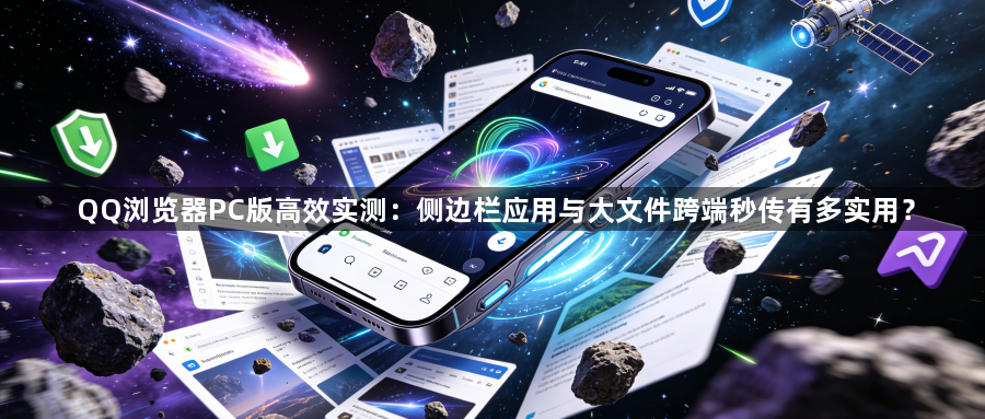 QQ浏览器PC版高效实测：侧边栏应用与大文件跨端秒传有多实用？1