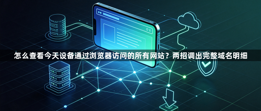 怎么查看今天设备通过浏览器访问的所有网站?两招调出完整域名明细1