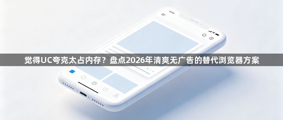 觉得UC夸克太占内存？盘点2026年清爽无广告的替代浏览器方案1
