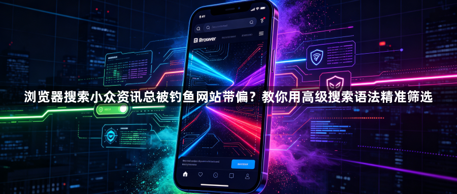 浏览器搜索小众资讯总被钓鱼网站带偏?教你用高级搜索语法精准筛选1