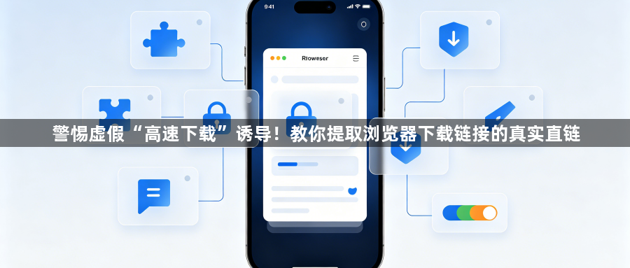 警惕虚假“高速下载”诱导！教你提取浏览器下载链接的真实直链1