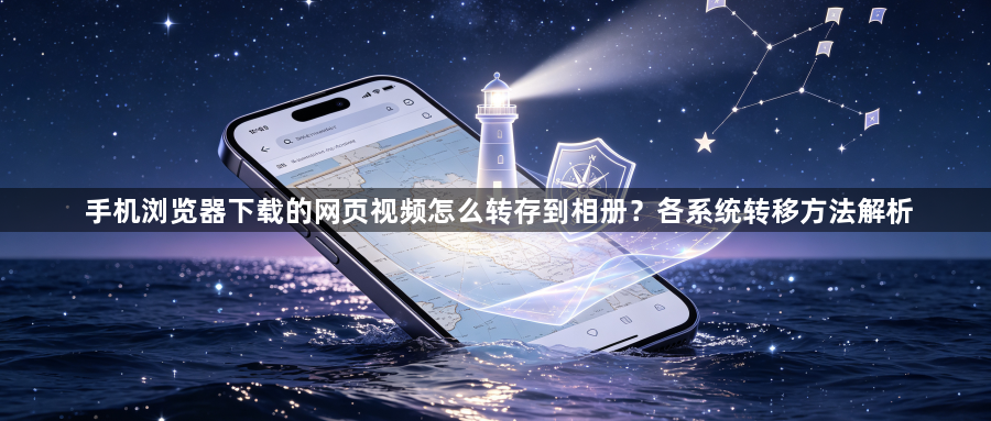 手机浏览器下载的网页视频怎么转存到相册?各系统转移方法解析1