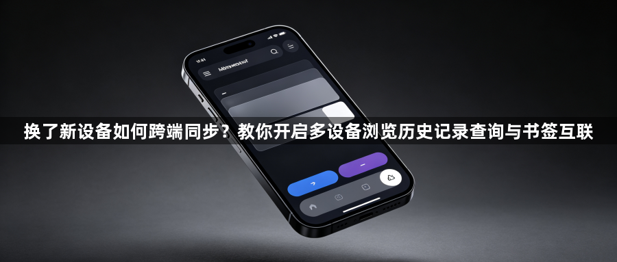 换了新设备如何跨端同步？教你开启多设备浏览历史记录查询与书签互联1