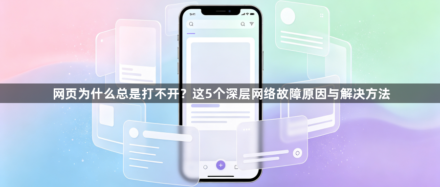 网页为什么总是打不开？这5个深层网络故障原因与解决方法1