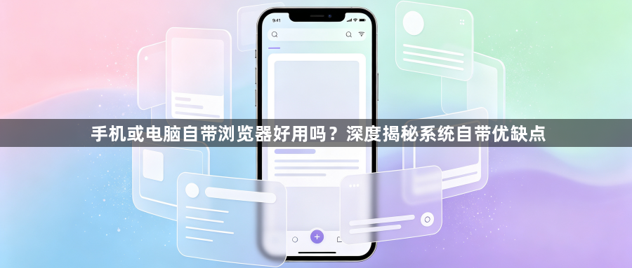 手机或电脑自带浏览器好用吗?深度揭秘系统自带优缺点1
