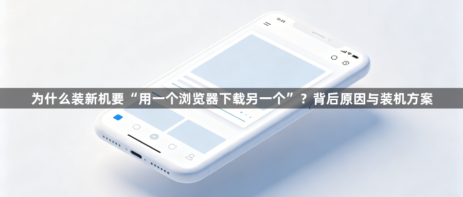 为什么装新机要“用一个浏览器下载另一个”？背后原因与装机方案1