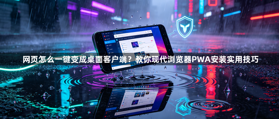 网页怎么一键变成桌面客户端？教你现代浏览器PWA安装实用技巧1