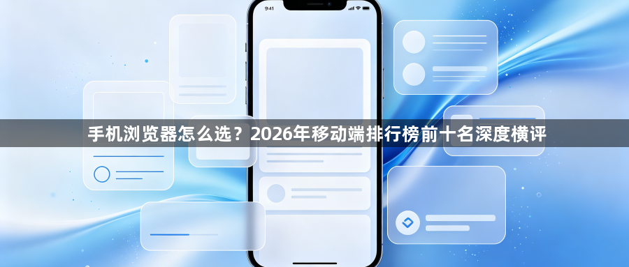 手机浏览器怎么选？2026年移动端排行榜前十名深度横评1