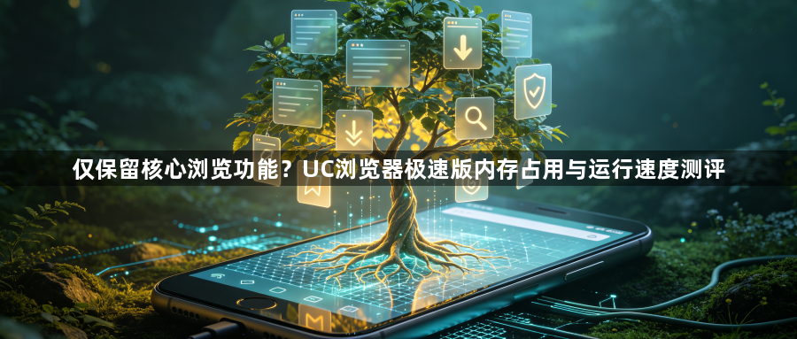 仅保留核心浏览功能?UC浏览器极速版内存占用与运行速度测评1