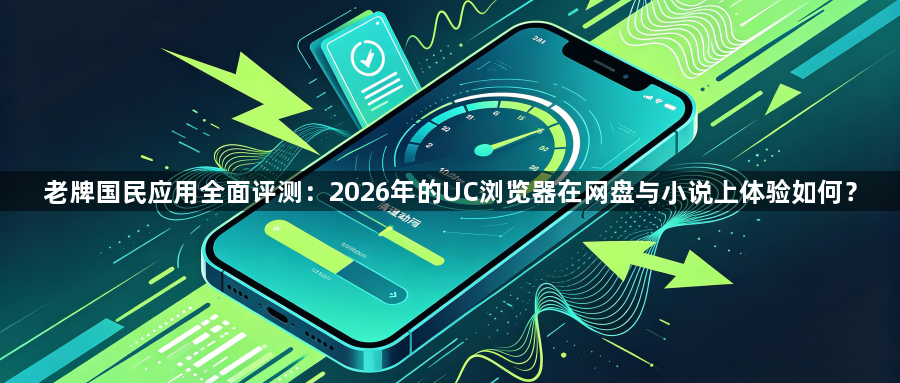 老牌国民应用全面评测:2026年的UC浏览器在网盘与小说上体验如何?1